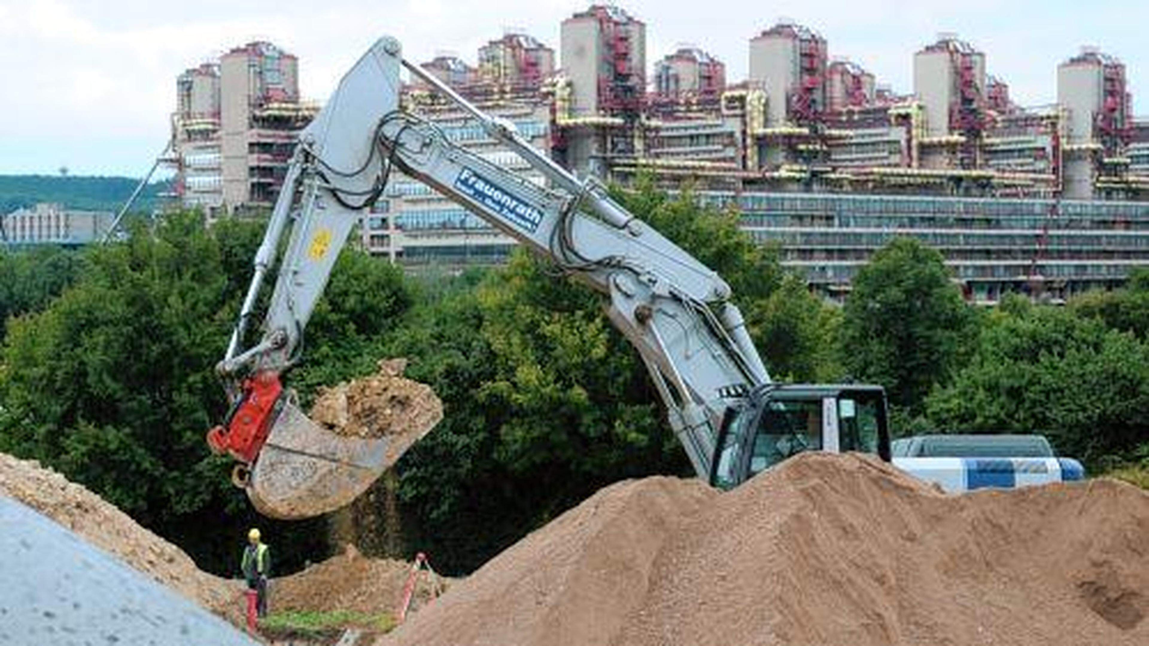 Bagger Armada Modelliert Den Campus Aachener Zeitung