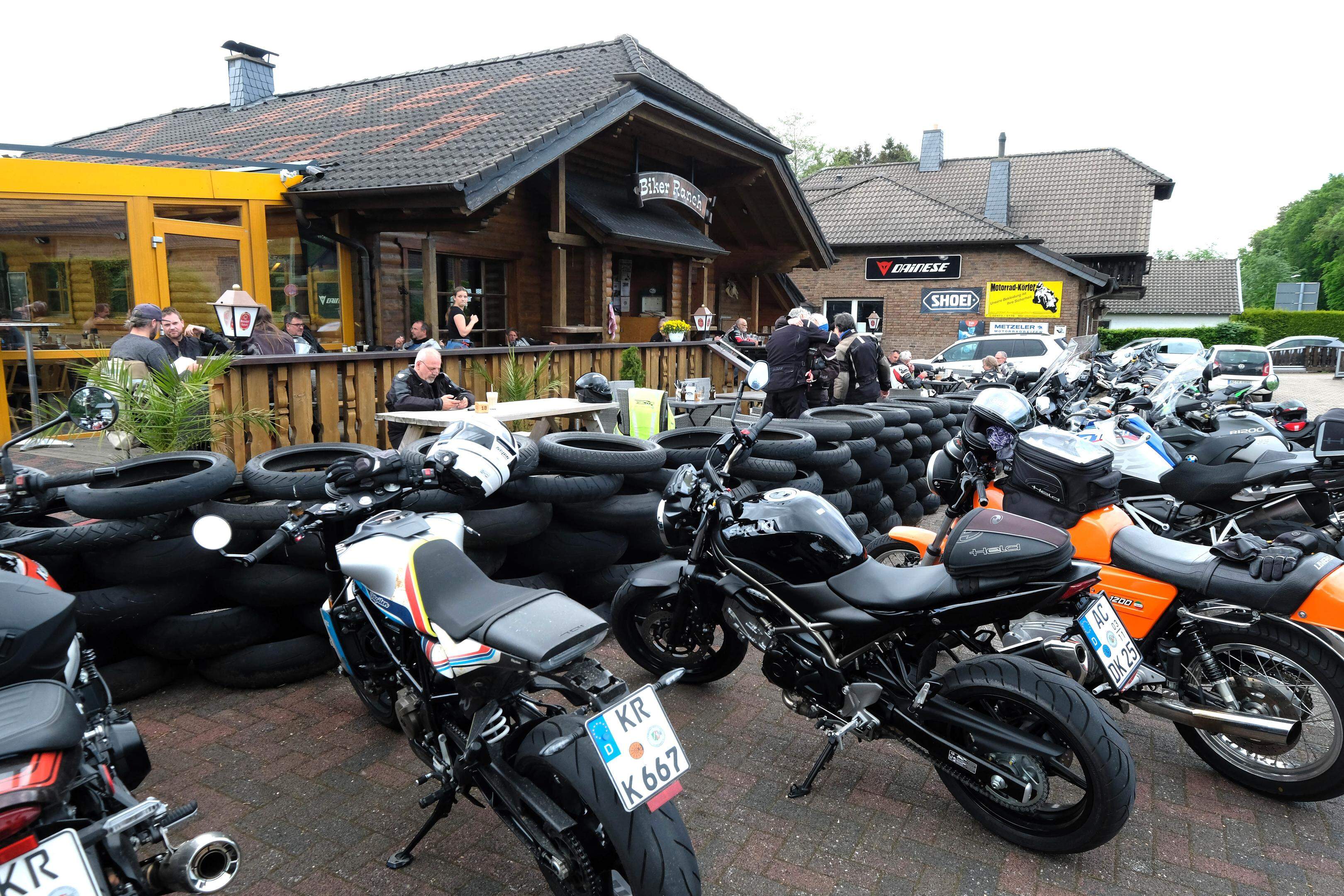 Volles Haus: Die Biker-Ranch hat sich zum Kulttreff für Biker in der Eifel entwickelt.