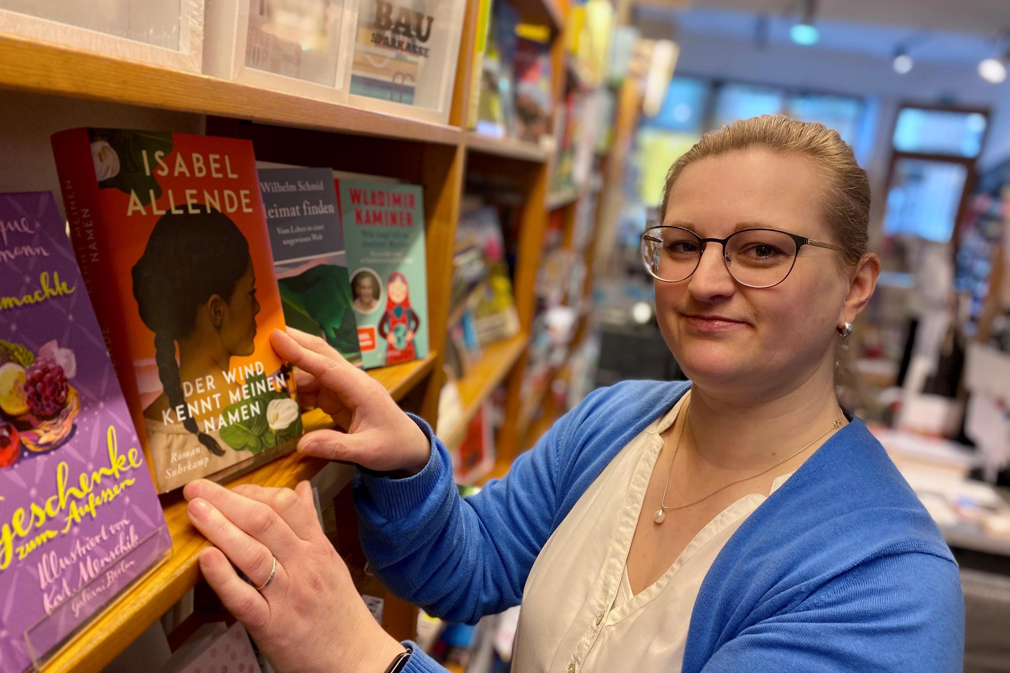 „Der Wind kennt meinen Namen“: Sonja Pütz muss den Buchladen 39 in der Pontstraße schließen.