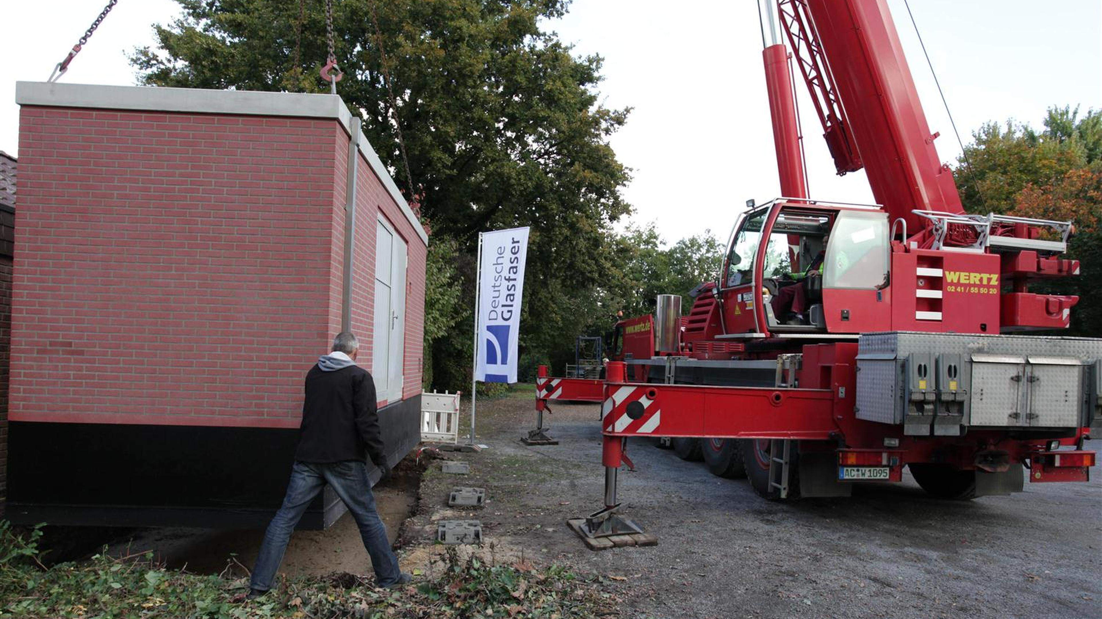 Verteilstation Für Das Glasfasernetz In Porselen Ist Errichtet ...