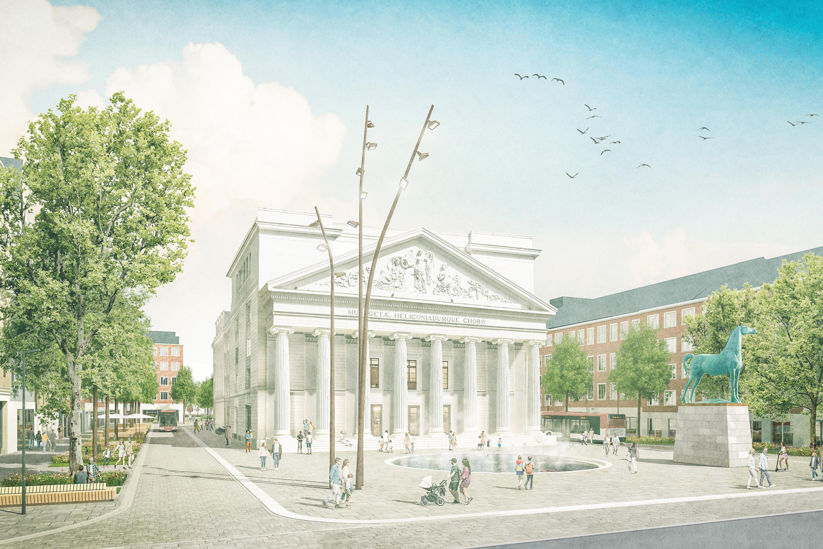 Die Umgestaltung des Theaterplatzes und seines Umfeldes ist eines der großen Aachener Stadtentwicklungsprojekte.