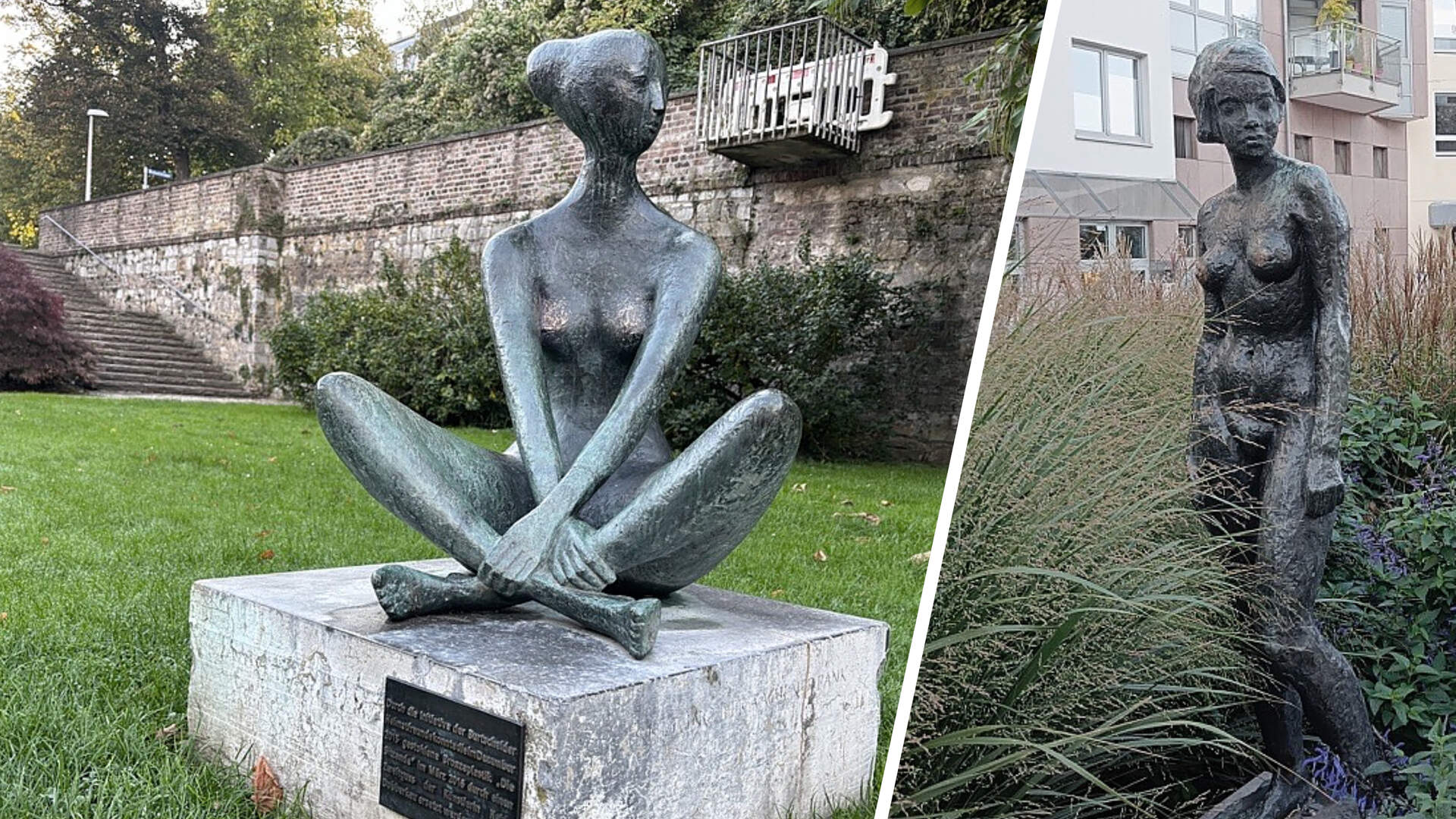Bronzeskulpturen in Burtscheid gereinigt – 