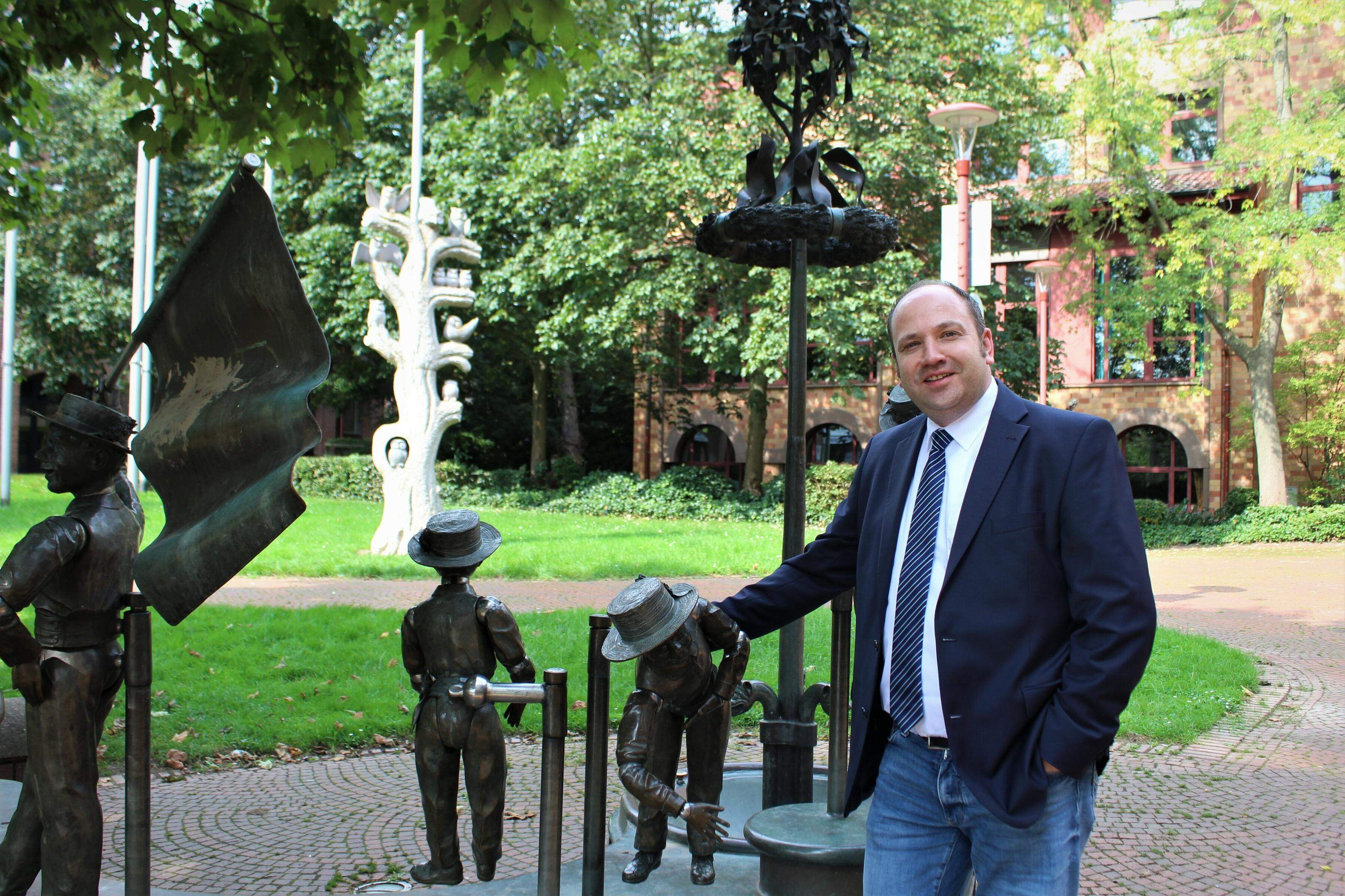 Das Antrittsfoto: Im September 2021 begann René Strotkötter seinen Job als Beigeordneter in Würselen