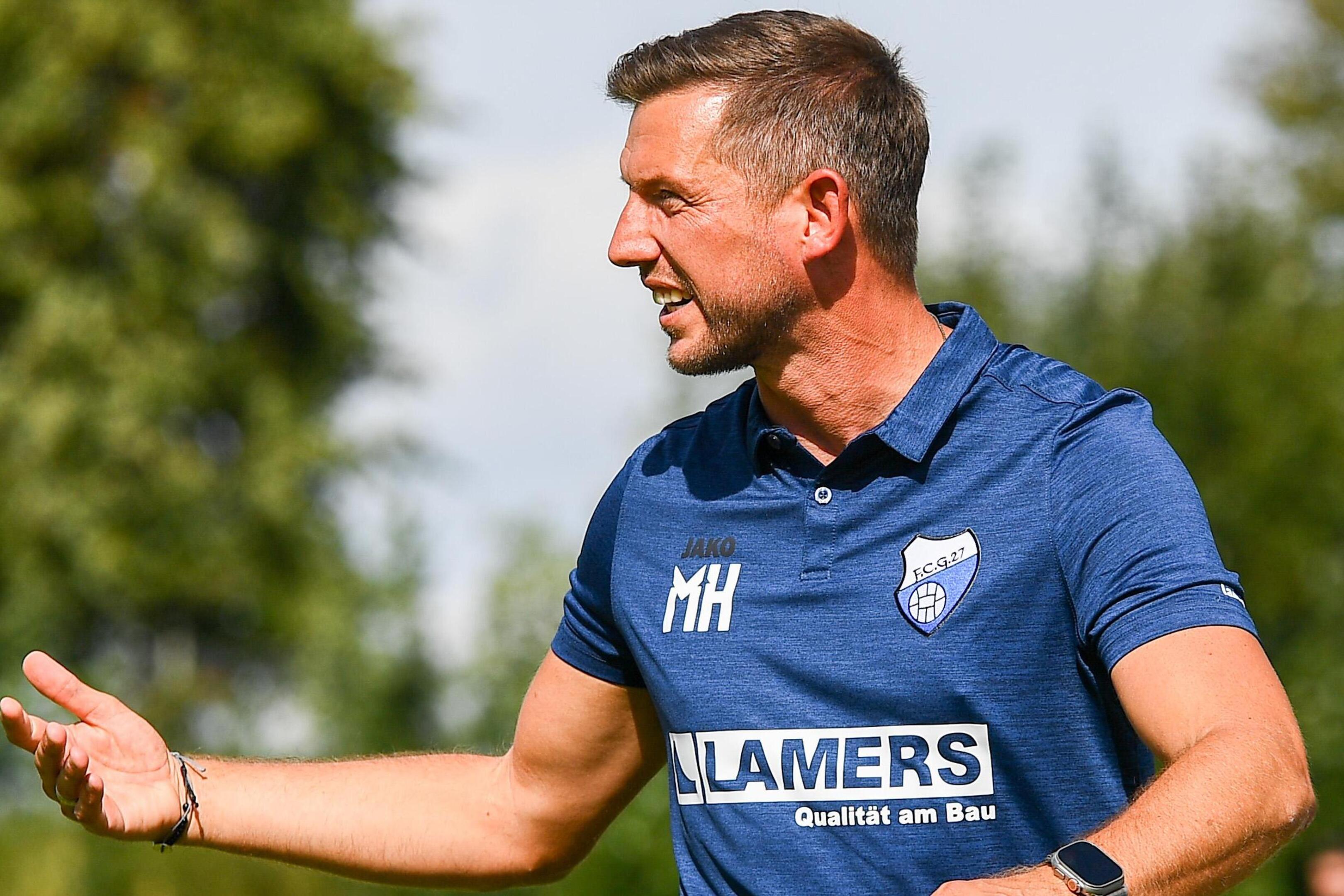 Germania-Trainer Michael Hermanns ist zufrieden mit dem Verlauf der Hinrunde.