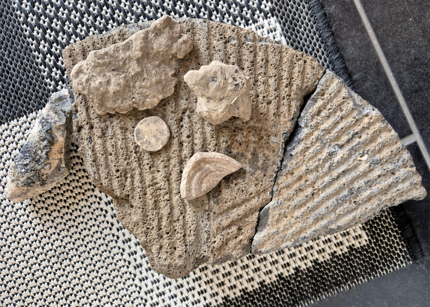 Ein alter römischer Mühlstein und Rohblei zählen zu den aktuellen Funden der Forschungsgruppe in Gressenich.