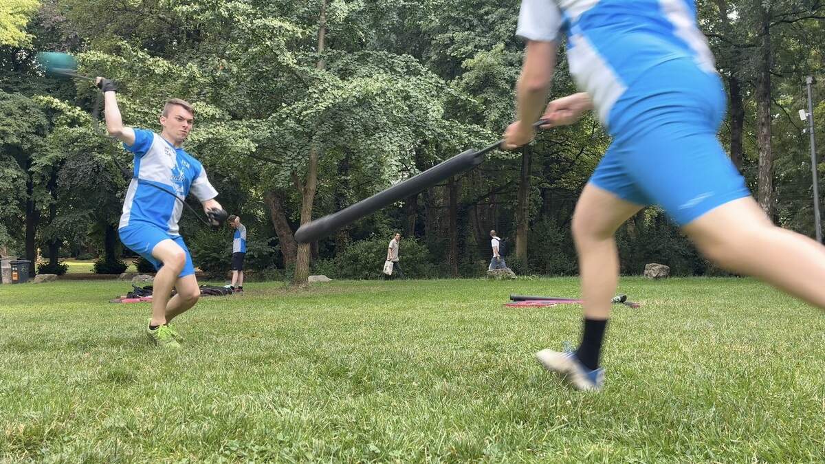 With foam into battle