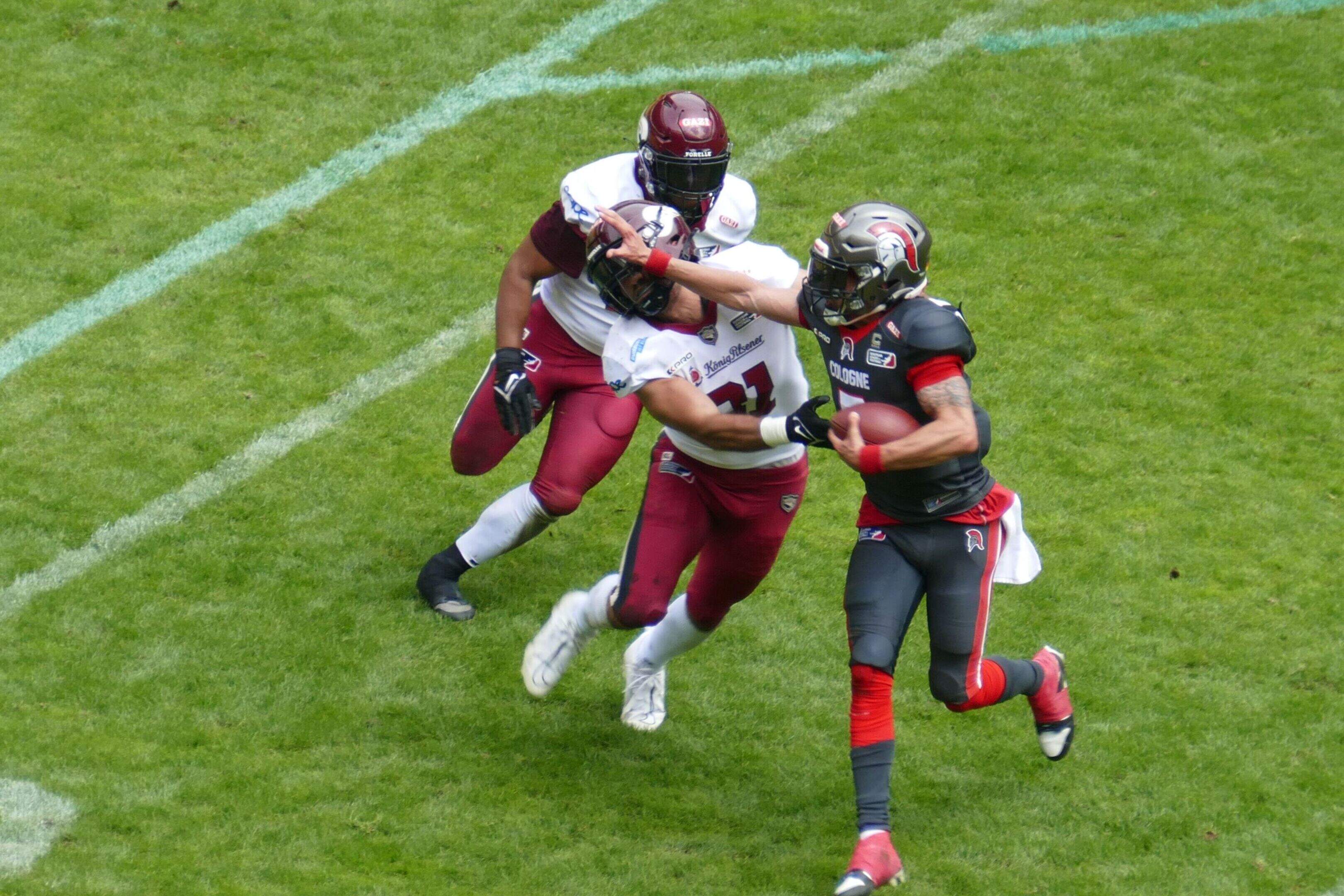 Auffällige Leistung: Kölns neuer Quarterback Isaiah Weed zeigte immer wieder seine Qualität als „Dual Threat“.