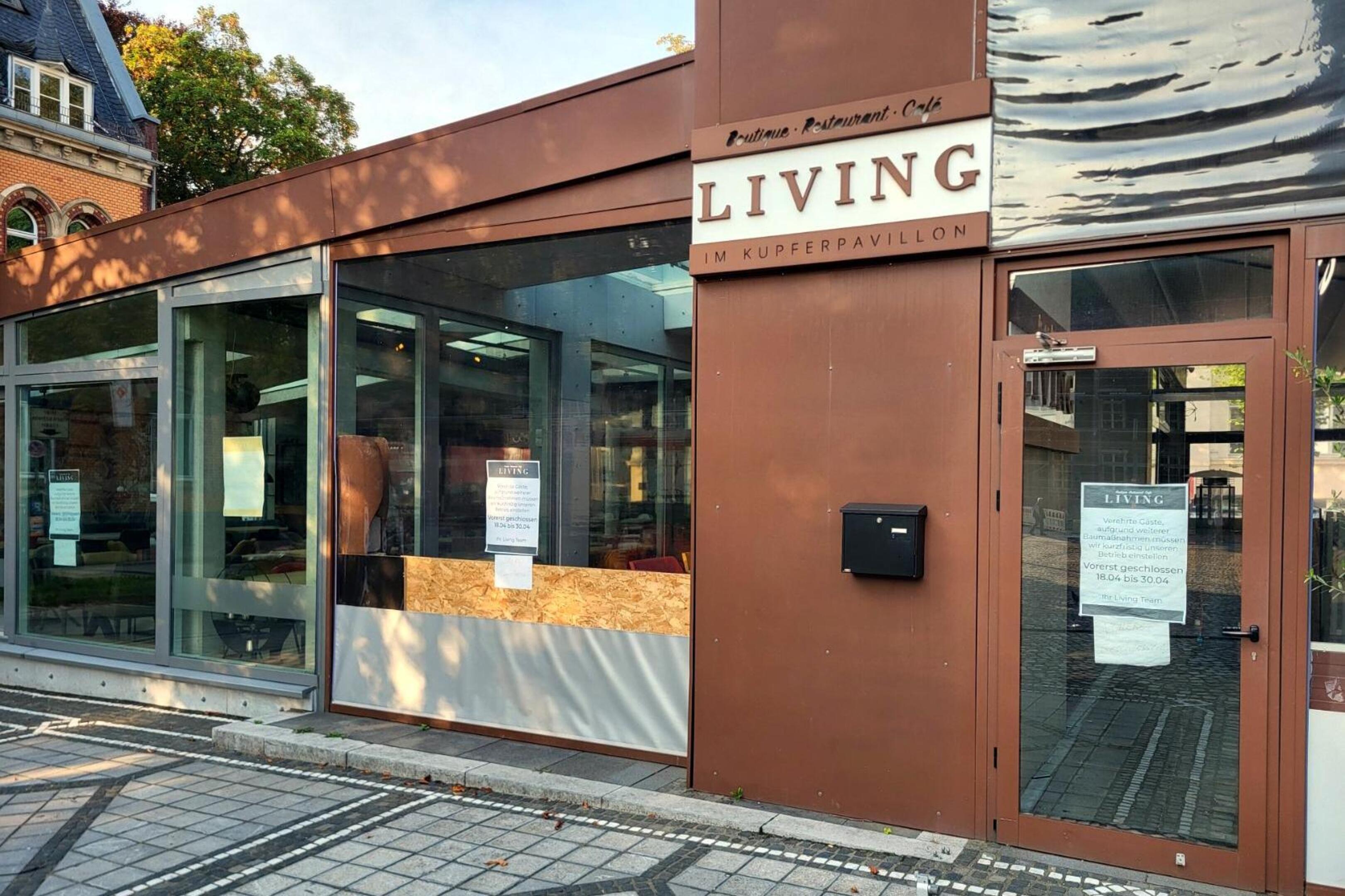 Das Restaurant Living war bis zum 30. April „vorerst geschlossen“, bevor sich Gastronom Ali Yüce endgültig aus Stolberg verabschiedet hat.
