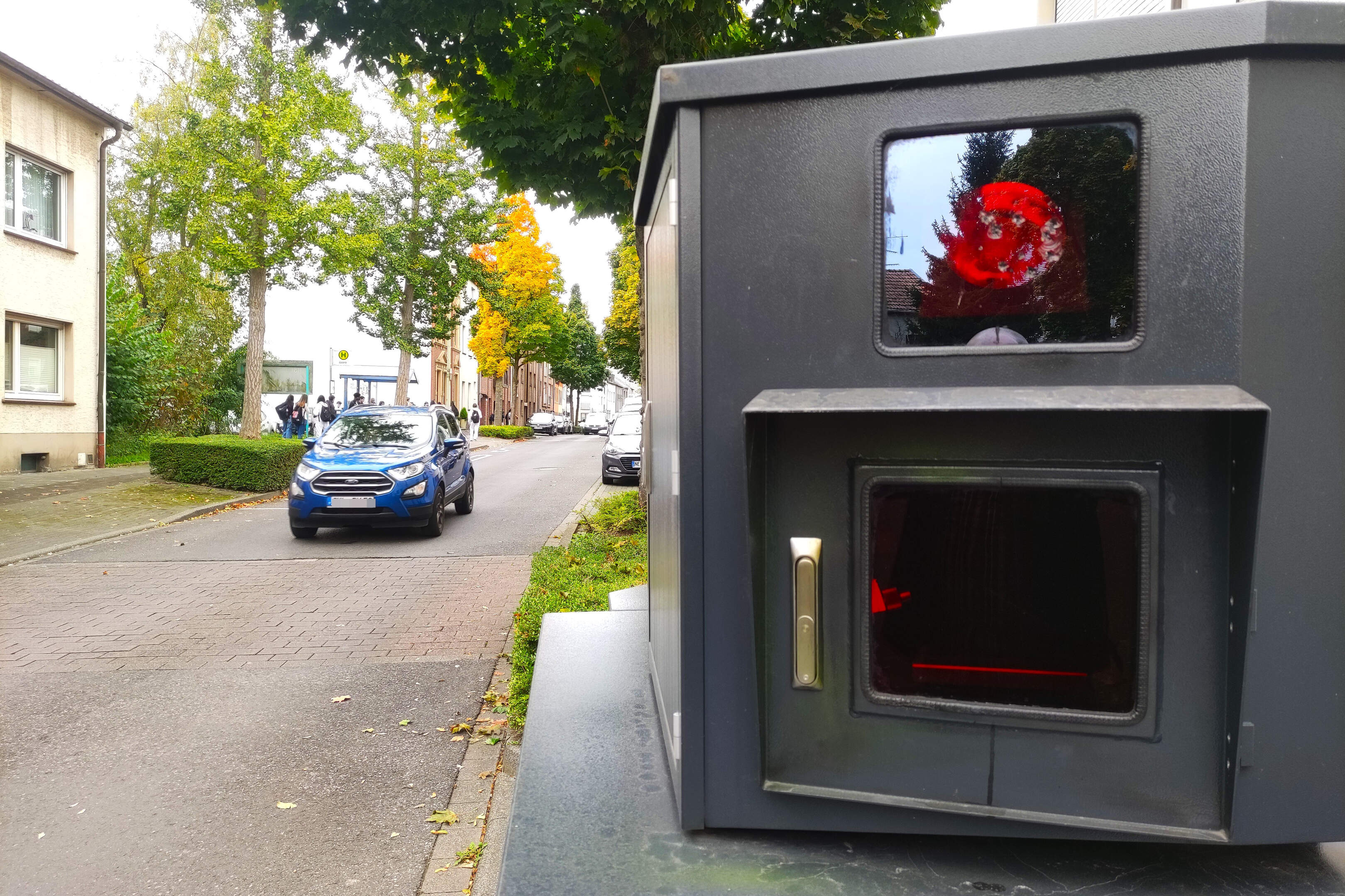 An der Neuhauser Straße in Würselen-Mitte halten sich regelmäßig sehr viele Schüler auf, auch deshalb wird hier manchmal die Geschwindigkeit überwacht. Auch am Dienstag dieser Woche wieder.