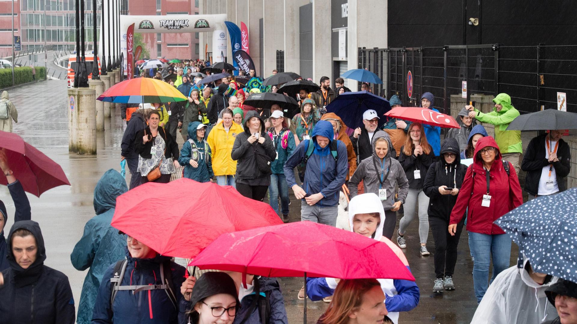 Dem Regen zum Trotz beim 