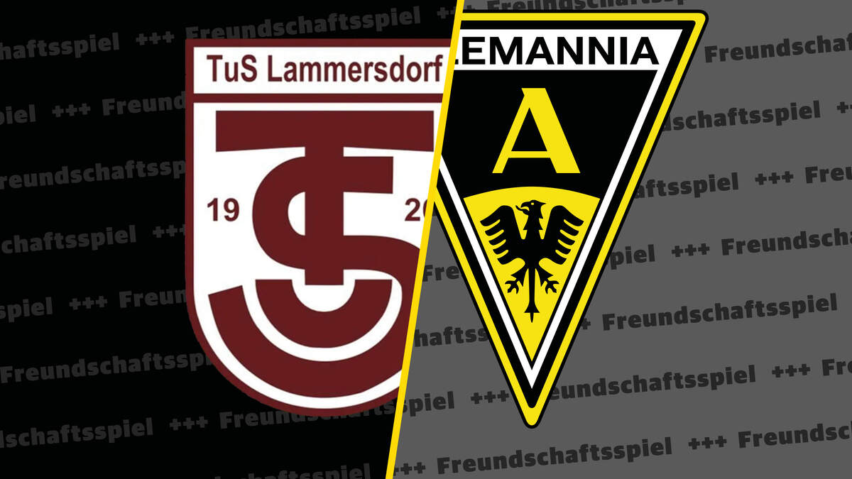 Friendly match between TuS Lammersdorf and Alemannia Aachen in the live ...