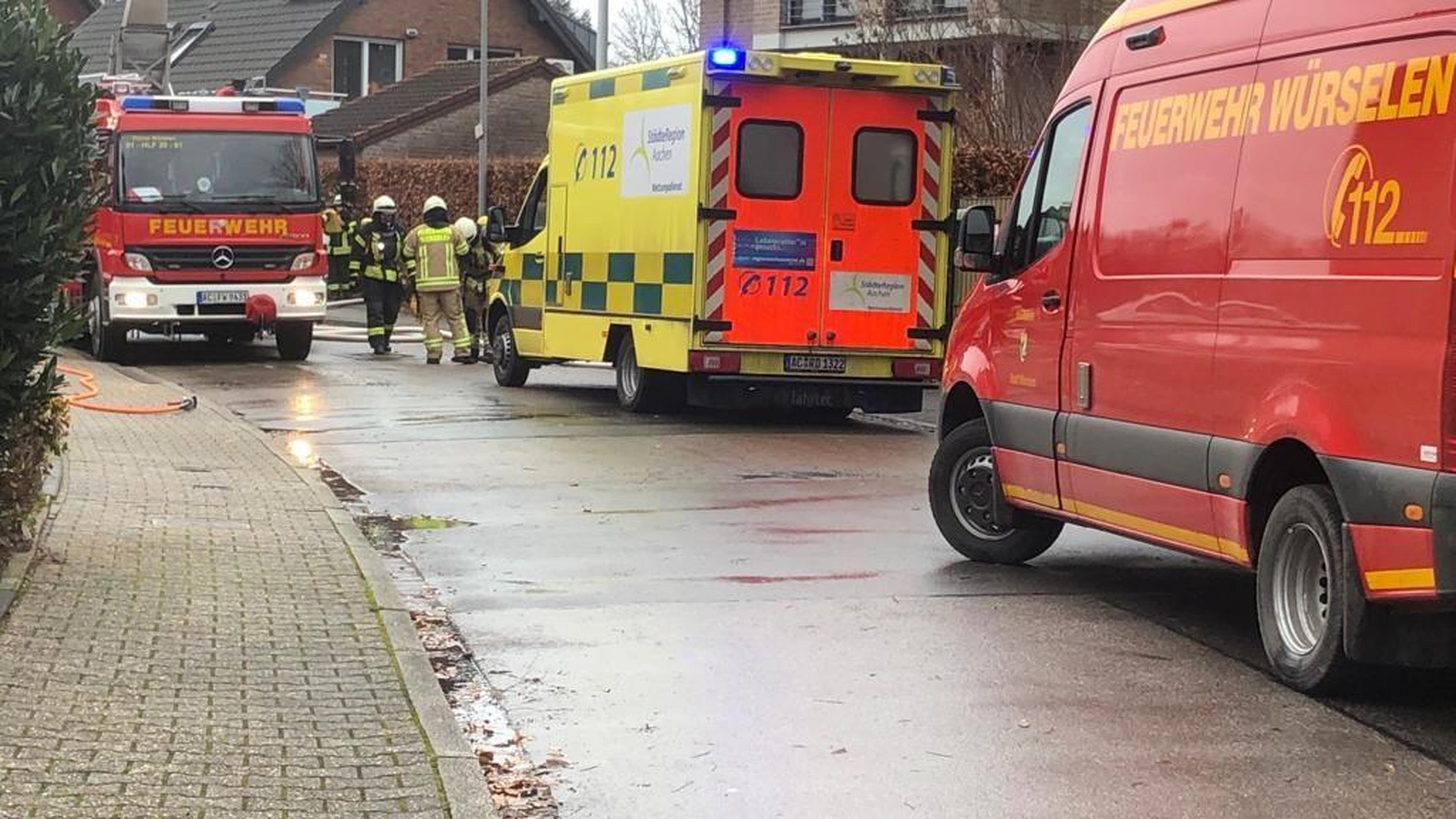 Feuerwehr in Würselen löscht Wintergarten Aachener Zeitung