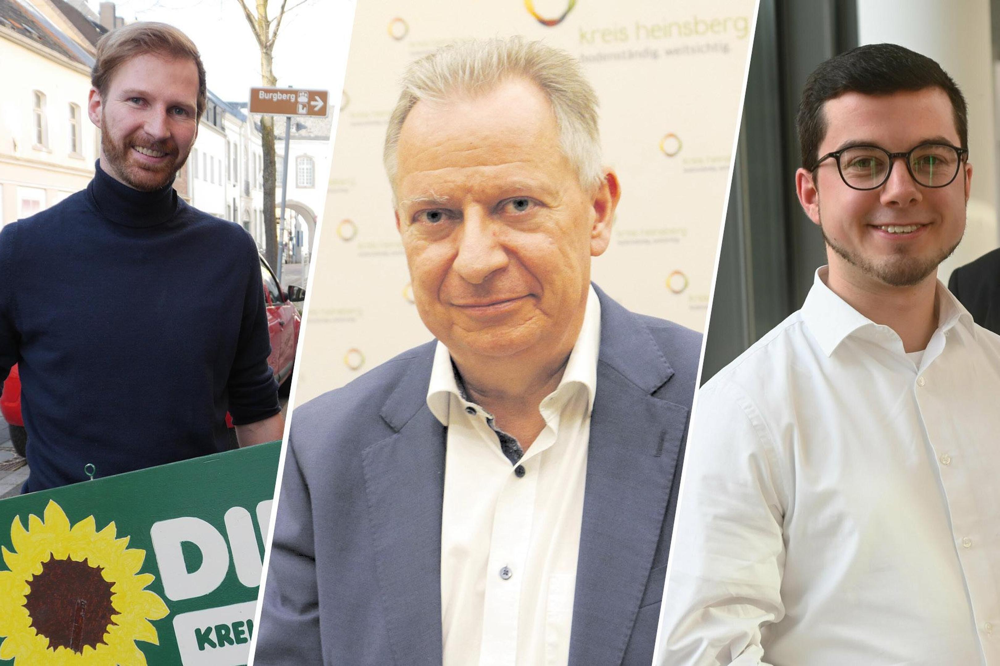Wie sicher sind Politiker im Kreis Heinsberg? Paul Mank (Grüne), Landrat Stephan (CDU) und Lars Kleinsteuber (SPD, v.l.) über die aggressivere Stimmung in der Gesellschaft. 