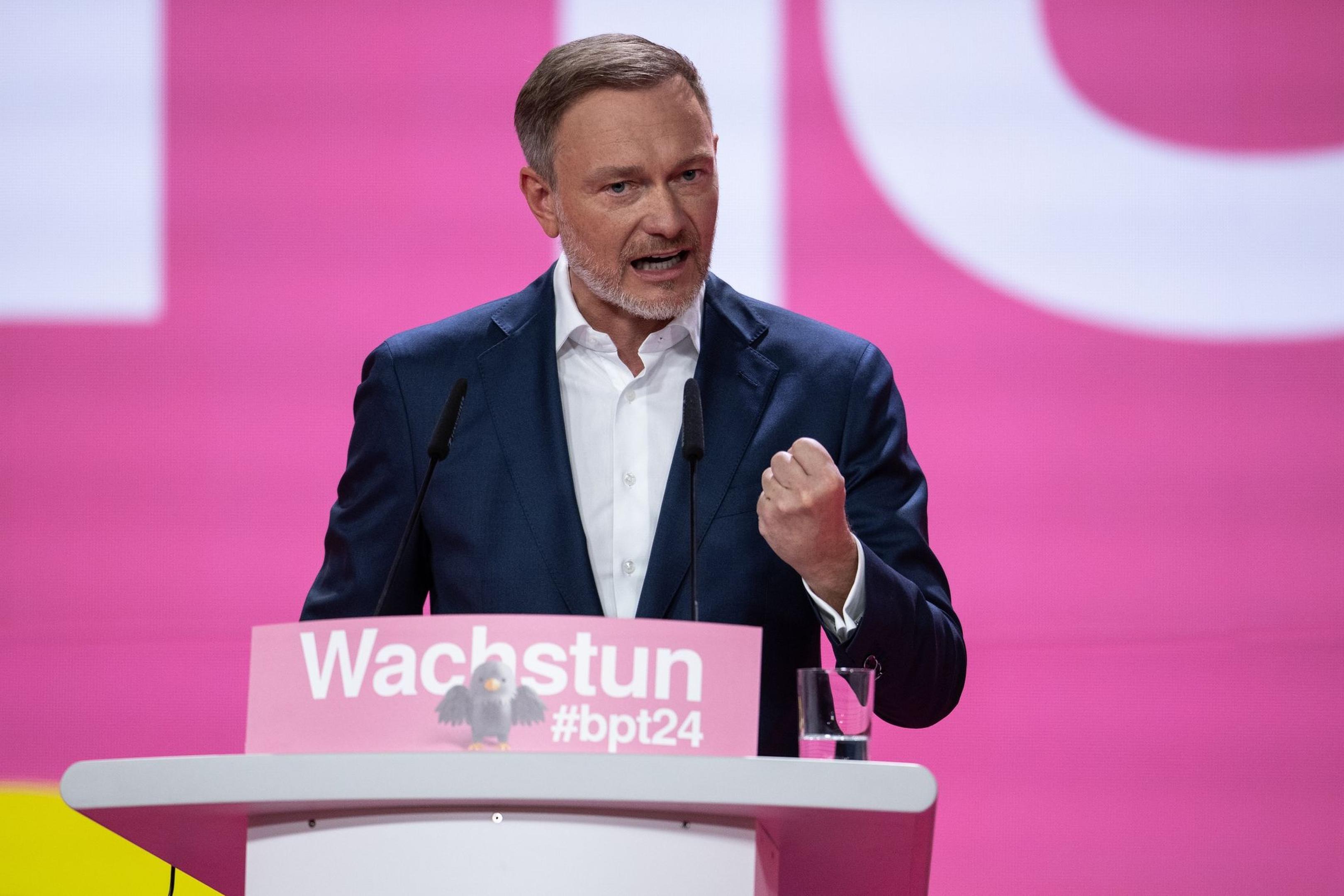 „Die Wirtschaftswende ist das beste Demokratiefördergesetz, das man haben kann“: FDP-Chef Christian Lindner.