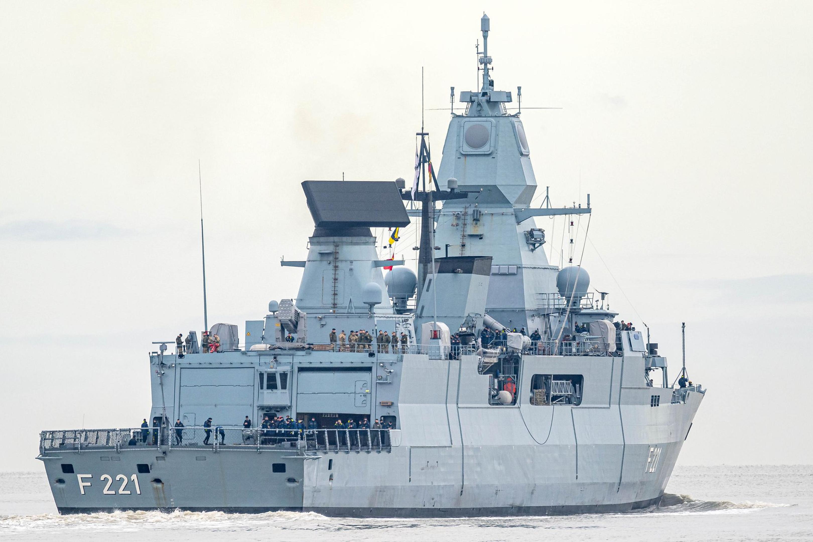 Die Fregatte „Hessen“ war seit dem 23. Februar im Roten Meer im Einsatz gewesen.