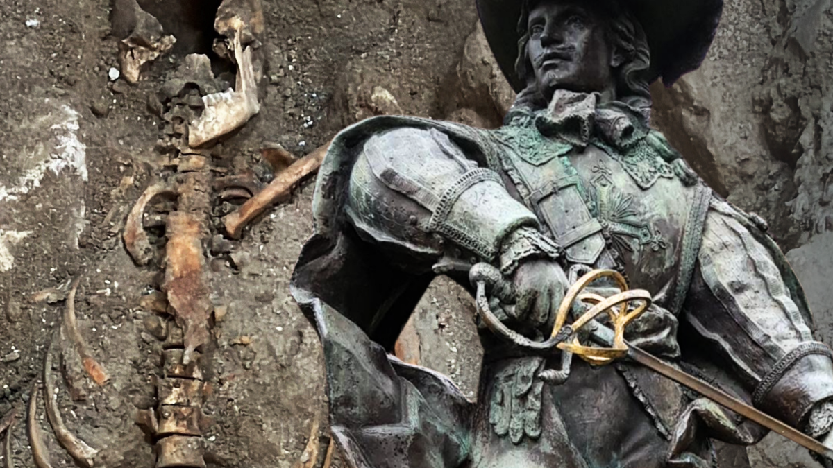 Skeleton discovered: Is the grave of Musketeer d'Artagnan in ...