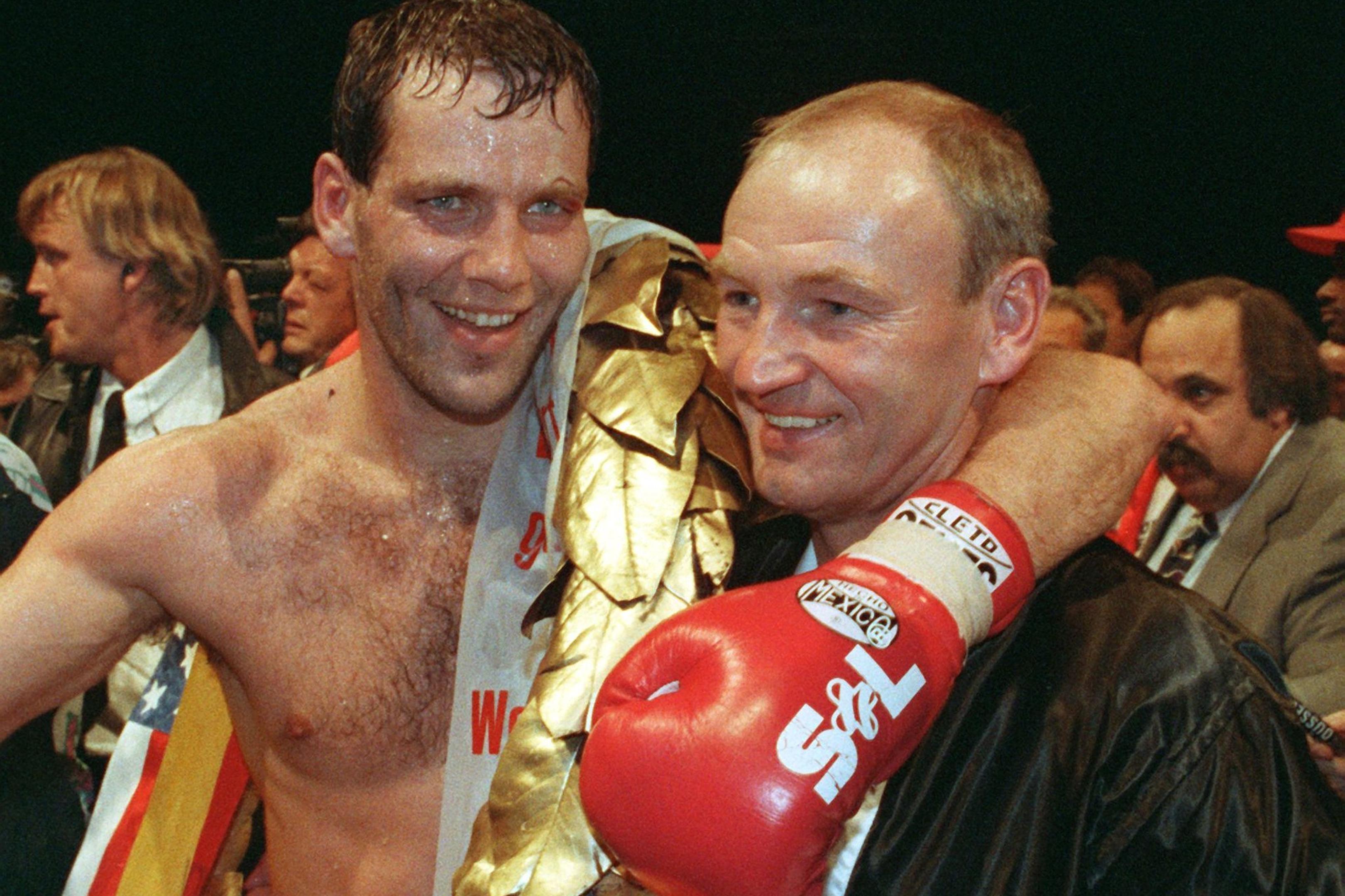 Box-Trainer Manfred Wolke (r) machte Henry Maske zum Champion.